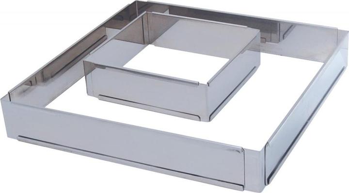 de Buyer Cadre à pâtisserie extensible de 16x16 à 30x30cm H : 5cm