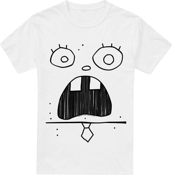 Actual product image Spongebob Squarepants Mens Doogle Face T-Shirt (5XL)