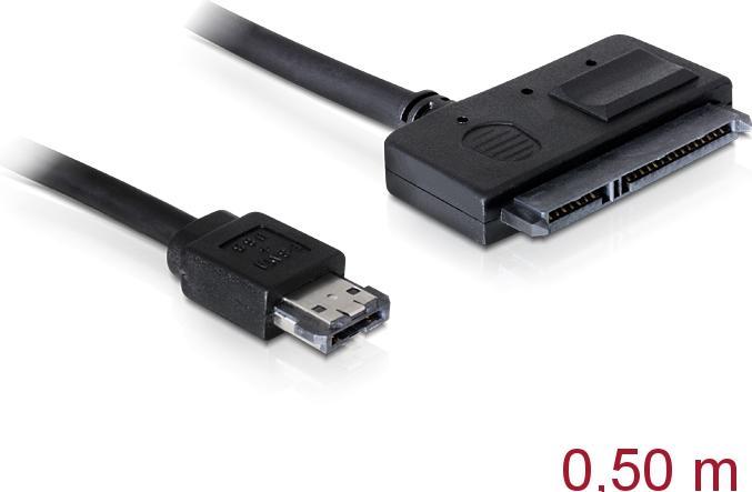 Image du produit Delock Alimentation par câble sur eSATA > SATA 22pin