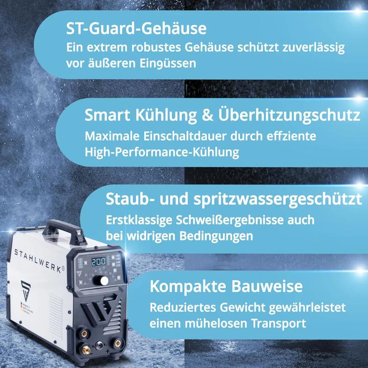 Image du produit Stahlwerk Poste à souder combiné DC TIG 200 Puls Pro CUT 4-en-1