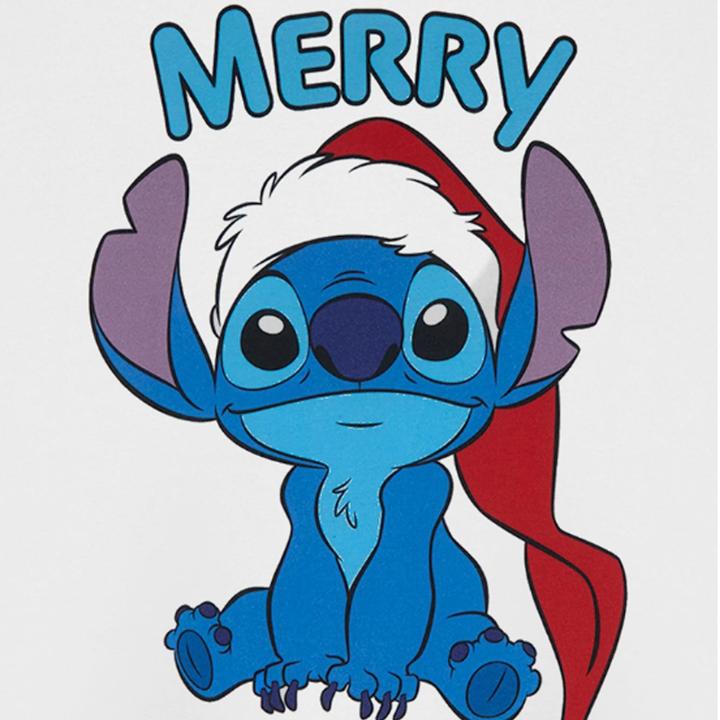 Produktbild Lilo & Stitch Merry Xmas TShirt Mädchen kurzärmlig (140)