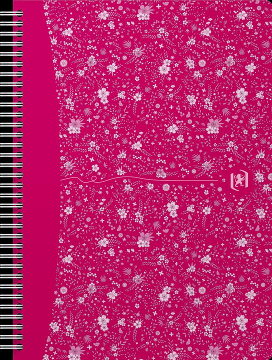 Image du produit Oxford FORME FLORAL - Livre à spirales (B5, Quadrillé, Couverture rigide)