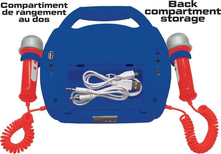 Image du produit Lexibook MP320SPZ Lecteur karaoké numérique portable Spider-Man pour microphones enfants, effets lumineux