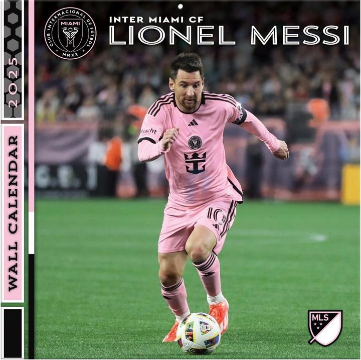 Produktbild MLS - Inter Miami FC - Lionel Messi - 30.5 x 30.5 cm Spieler-Wandkalender 2025 (30.5 x 30.5 cm, Französisch, Italienisch, Spanisch, Deutsch, Englisch)