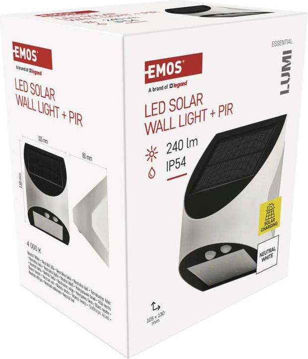 Actual product image Emos LED-Leuchte LUMI mit PIR, neutralweiss (240 lm)