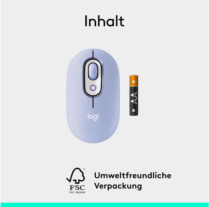 Actual product image Logitech POP Mouse with personalisable emoji (Wireless)