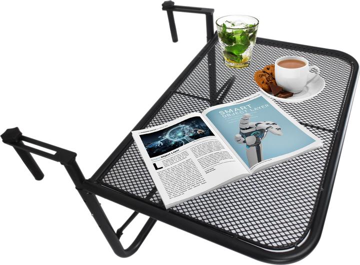 Immagine prodotto Outsunny Tavolo pensile da balcone regolabile in altezza (60 cm)