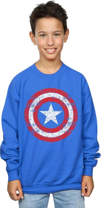 Image du produit - Sweat AVENGERS CAPTAIN AMERICA SCRATCHED SHIELD - Garçon (104)