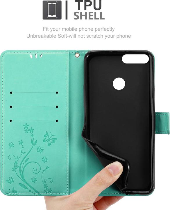 Productafbeelding Cadorabo Bloemen Boekomslag (Honor 9 Lite)