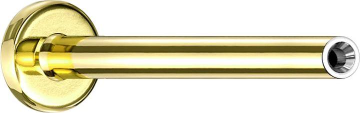 Star Piercing Micro Threadless Labret-Stab vergoldet (ohne Messing, Chirurgenstahl 316L)