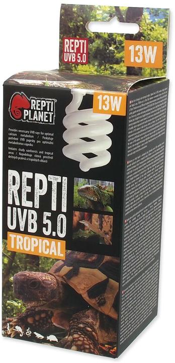 Productafbeelding Repti Planet Terrariumlamp spaarlamp 5.0 13 W, lampvoet: E27 (UVB, UVA)