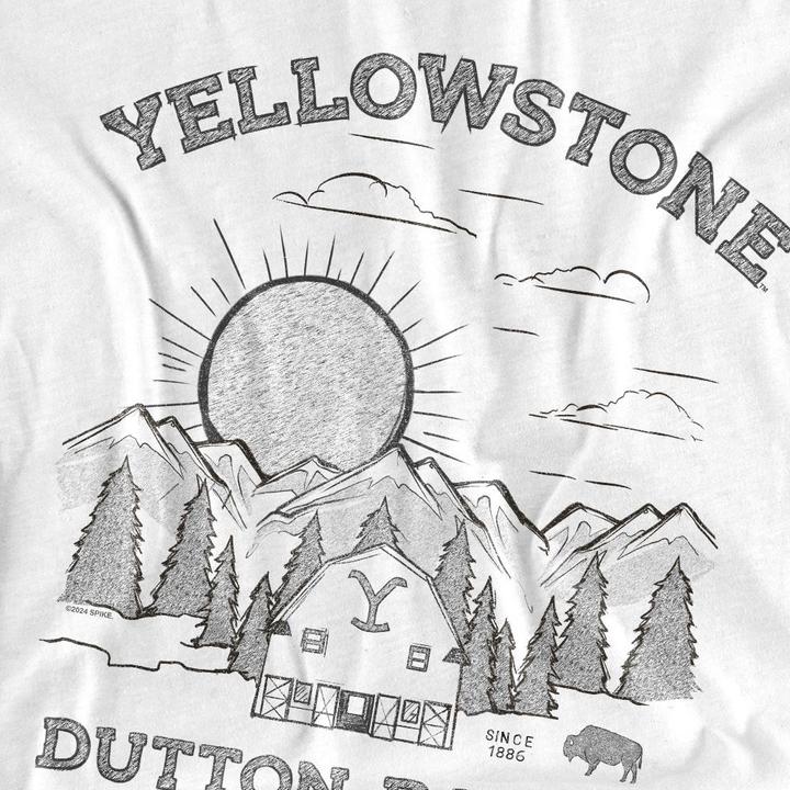 Immagine prodotto Yellowstone Dutton Ranch Maglietta Alba Uomo (3XL)