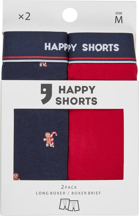 Image du produit Happy shorts Boxer long XMAS Boxer Briefs (XL, lot de 2)