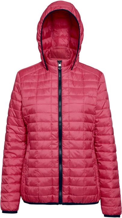 2786 Honeycomb Steppjacke mit Kapuze gefüttert