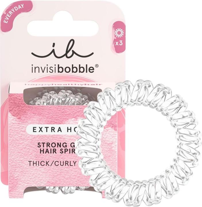 Image du produit Invisibobble Fixations pour cheveux Extra Hold crystal clear 3 pcs (Élastiques à cheveux)