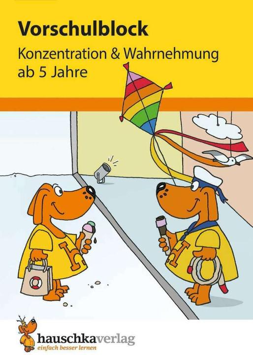Actual product image Vorschulblock - Konzentration und Wahrnehmung (German, Sabine Dengl, Linda Bayerl, 2015)
