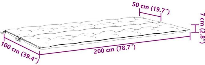 Actual product image VidaXL Henryk (200 x 50 x 7 cm)