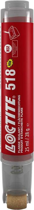 Actual product image Loctite Flange sealant 518 PEN medium strength (Red, 25 ml)