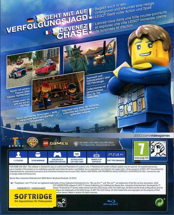 Image du produit WB LEGO City Undercover (PS4, DE, FR)