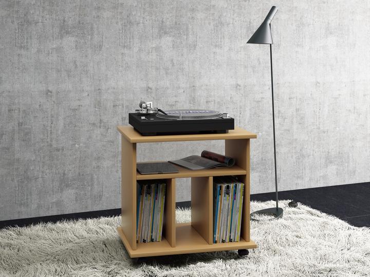 Actual product image VCM Wooden record side table Retal (60 x 45 x 59 cm)