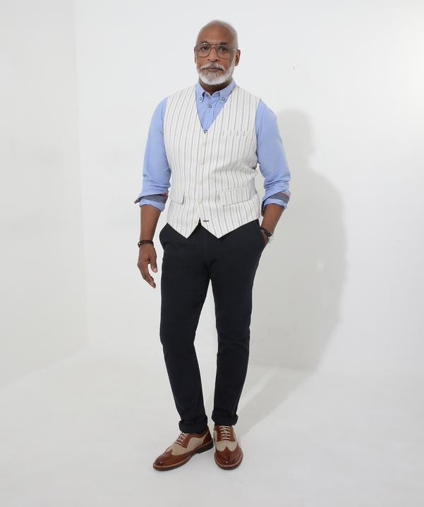 Produktbild Joe Browns Striped Linen Blend Suit Waistcoat (44)