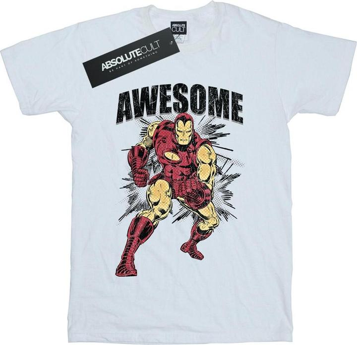 Actual product image Girls Awesome Iron Man Cotton T-Shirt (116)