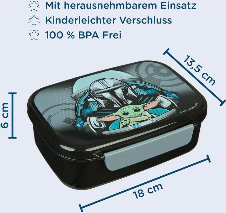 Actual product image Scooli Lunchbox Star Wars Grau/Schwarz, Materialtyp: Kunststoff