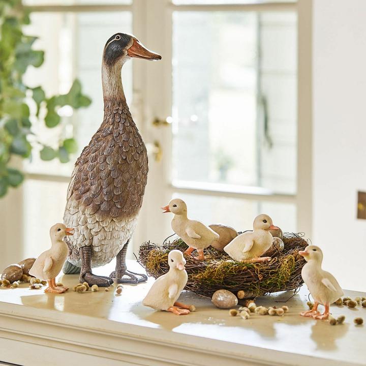 Image du produit Loberon Canard et poussin set de 6 Levevre marron/crème