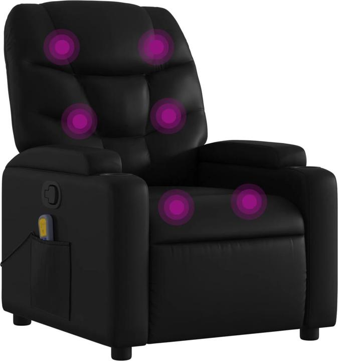 Produktbild VidaXL Massagesessel Schwarz Kunstleder,Farbe: Schwarz,Material