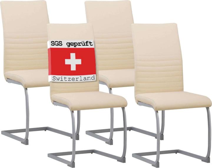 Immagine prodotto Albatros International ALBATROS sedia a sbalzo MURANO set di 4 - sedia da pranzo Sedia oscillante dal design moderno e