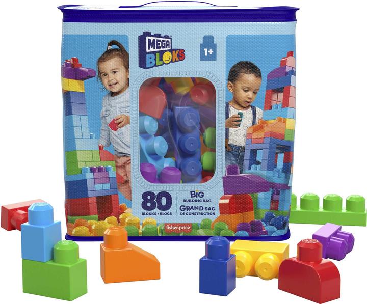 Immagine prodotto Mega Bloks Sacca Eco 80 Blocchi First Builders Rosa