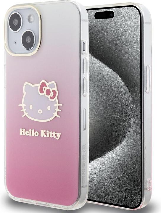 Immagine prodotto Hello Kitty HKHCP15SHDGKEP iPhone 15 6.1 różowy/rosa custodia rigida IML Gradient Electrop Kitty Head (Apple iPhone 15)