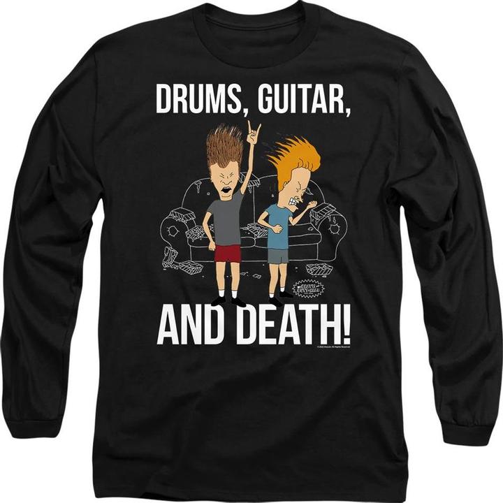 Universal Textiles Drums Guitar & Death TShirt (XL)
