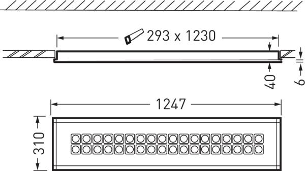 Actual product image Trilux TRIL LED recessed luminaire (4200 lm)