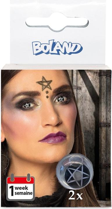 Produktbild Boland Kontaktlinsen Pentagramm:wochenlinsen (Schwarz, Weiss)