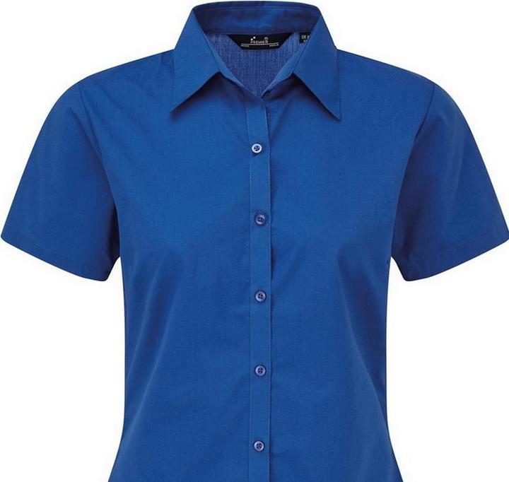 Produktbild Premier Kurzarm Popeline Bluse Arbeitshemd (38)