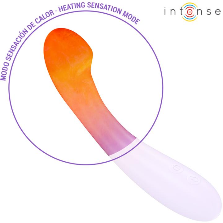 Intense Becky Vibrator 19 cm Heatable 7 Vibrations Purple