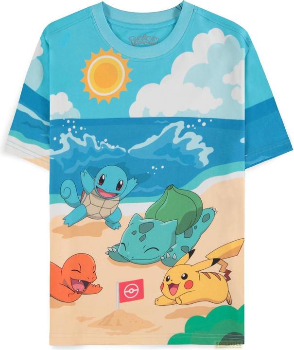 Difuzed POKEMON - Jour à la plage - T-shirt Homme (M) (M)