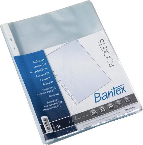 Produktbild Bantex Taschen mit Öffnung oben 0,04 mm transparent - (100 Stk.)