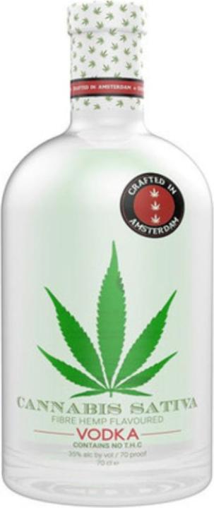 Immagine prodotto Sativa Vodka aromatizzata alla canapa con fibre di Cannabis 37,5% Vol. 0,7l (1 x 70 cl)