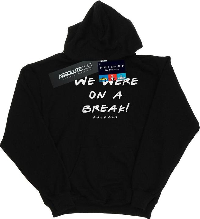 Actual product image Friends Mens We Were On A Break Text Hoodie (S)