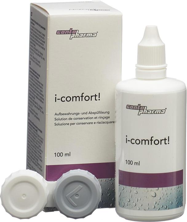 Immagine prodotto Contopharm Soluzione di conservazione e risciacquo i-comfort! i-comfort! (Cura dura delle lenti, 100 ml)