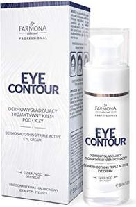 Actual product image Farmona NEW EYE CONTOUR Dermowygładzający trójaktywny krem pod oczy 30 ml (30 ml)