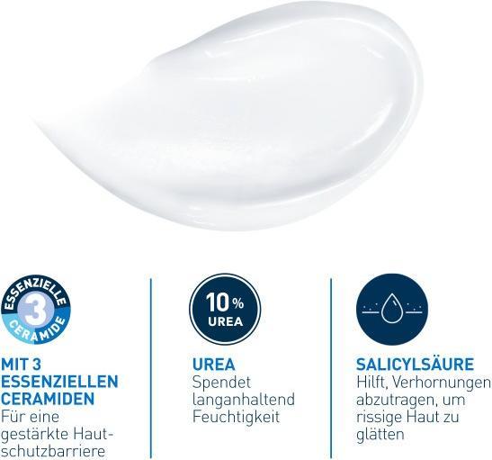 Produktbild CeraVe SA Urea Glättende Feuchtigkeitscreme bei trockener, rauer und unebener Haut am Körper (Körpercreme, 177 ml)