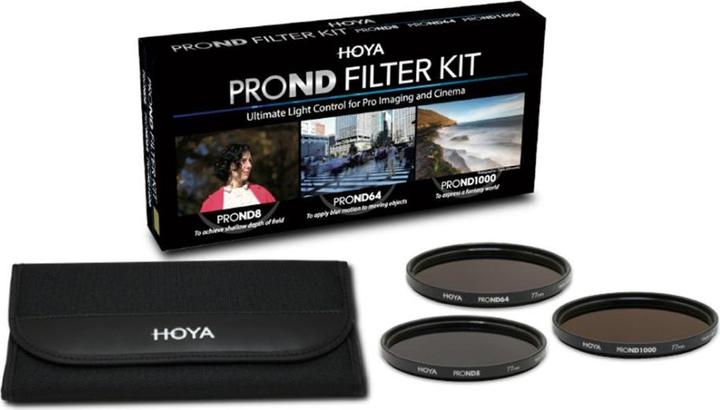 Produktbild Hoya PRO ND Filter Kit 8/64/1000 Filterset (62 mm, ND- / Graufilter, 62 mm)