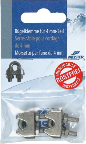 Immagine prodotto Meister Morsetto per fune metallica INOX