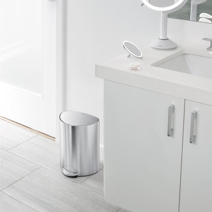 Image du produit Simplehuman Poubelle 6 l, argent brossé (6 l)
