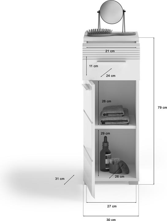 Image du produit Xonox Home Linus (30 x 31 x 80 cm)