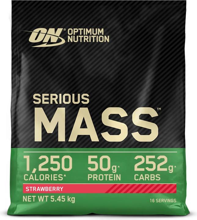 Actual product image Optimum Nutrition Serious Mass (Strawberry, 1 pcs., 5450 g)