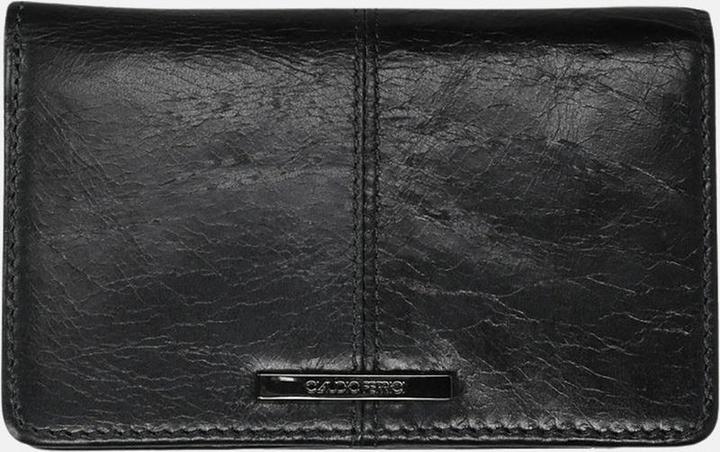 Ferrici Old Leder Varianmonnee Schwarz